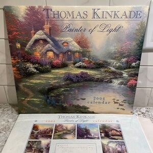 Thomas Kinkade 2004 Calendar Painter of Light Wall Prints to Frame